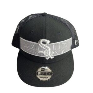 New Era 9 Fifty Mens Chicago White Sox Adjustable Strap Back Mesh Hat Cap OS New